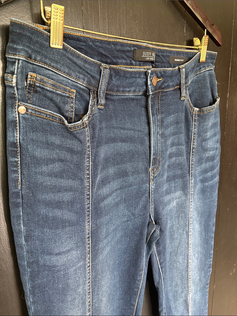 👖 Judy Blue Skinny Jeans with Front Seam. Size 15/32 - Picture 4 of 16